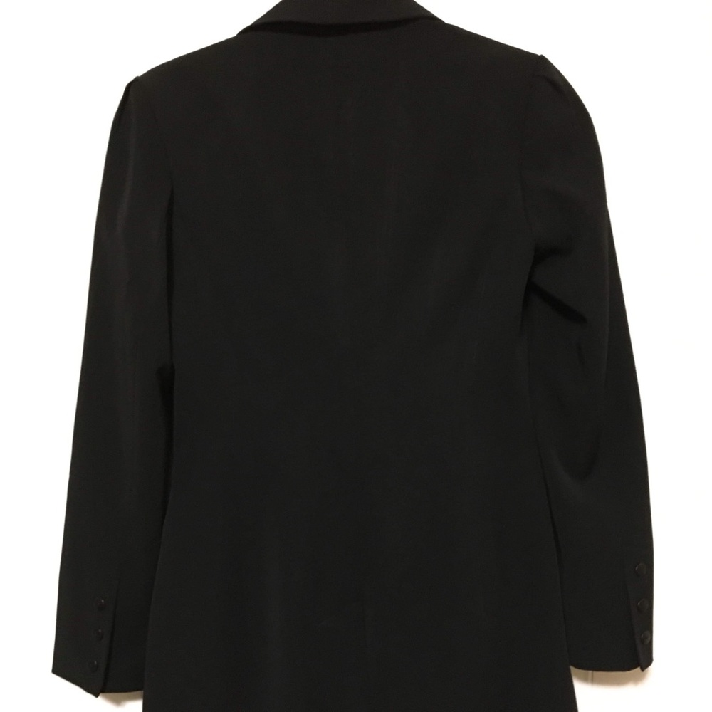 Black knee-length blazer - Picture 2 of 2